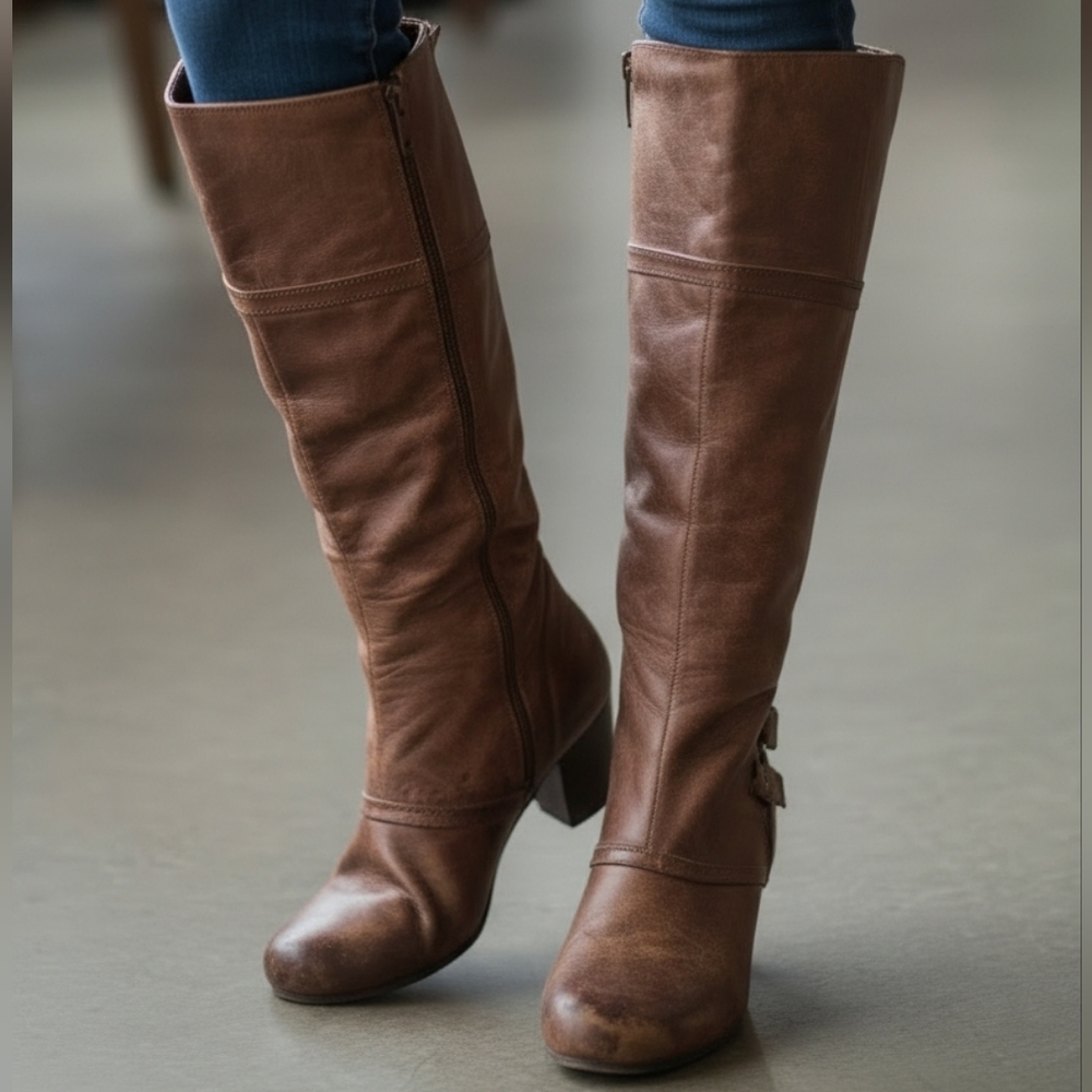Baretraps Holland Knee-High Leather Boots 10M